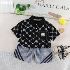 Set Áo Polo Họa Tiết Kèm Quần