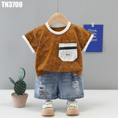 Set Áo Túi Zip Quần Jean