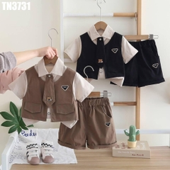 Set Áo Giả Gile Cà Vạt Kèm Quần