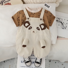 Set Áo Gấu Trúc Kèm Yếm Ngộ Nghĩnh