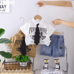 Set Áo Sơ Mi Cà Vạt Kèm Quần