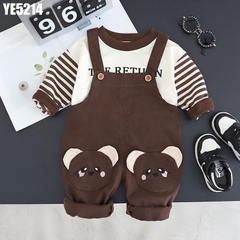 Set Áo In Chữ Yếm Gấu