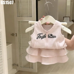 Set Áo Sát Nách Váy Tầng