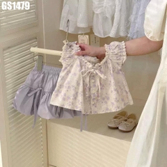 Set Áo Hoa Váy Bí