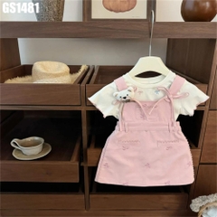 Set Áo Kèm Yếm Váy Nơ