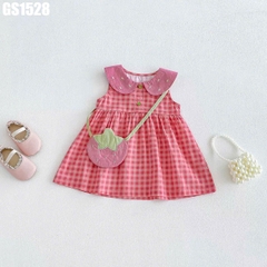 Set Váy Caro Túi Dâu
