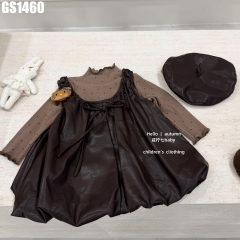 Set Áo Tay Dài Váy Và Nón Da