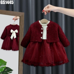 Set Váy Voan Khoác Dạ Nơ