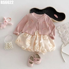 Set Body Hoa Khoác Thỏ Tay Dài