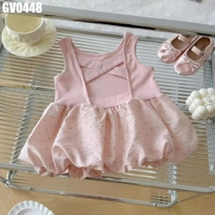 Váy Chấm Bi Đan Chéo Lưng