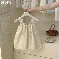 Váy 2 Dây Đính Hoa