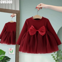 Váy Tay Dài Voan Nơ