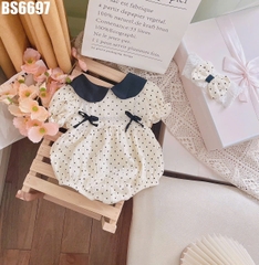 Set Body Chấm Bi Cổ Sen