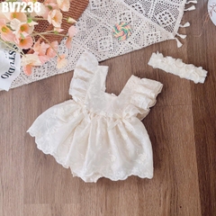 Set Body Váy Thêu Hoa Nổi