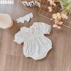 Set Body Họa Tiết Hoa Hồng Cổ Ren