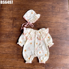 Set Body Dài Hươu Cổ Tròn Kèm Nón