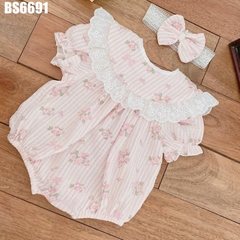 Set Body Cổ Rời Nơ Hoa Kèm Turban