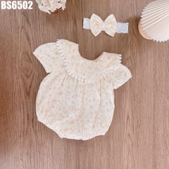 Set Body Yếm Rời Hoa Nhí Kèm Turban