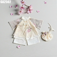 Set Áo Quần Hoa Sen Kèm Túi