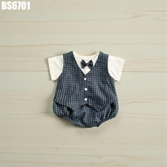 Set Body Đính Nơ Kèm Gile