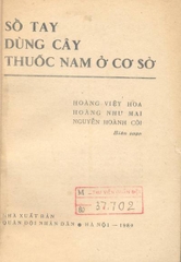 Sổ tay dùng cây thuốc Nam ở cơ sở