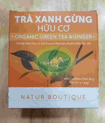 Trà Xanh Gừng hữu cơ Organic tiêu chuẩn Châu Âu