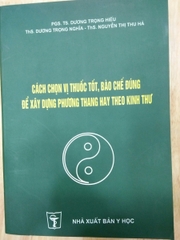 Cách chọn vị thuốc tốt, bào chế đúng để xây dựng phương thang hay theo kinh thư
