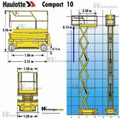 XE NÂNG NGƯỜI HAULOTTE 10M LÀM VIỆC