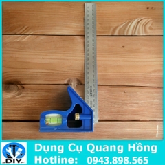 Thước ke góc dài 30cm có kèm thước thủy C-Mart