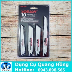 Bộ 10 lưỡi cưa đa năng SOEASY cưa gỗ và kim loại mềm