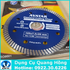 Lưỡi cắt gạch, đá granit Avatar phi 105mm chuyên nghiệp