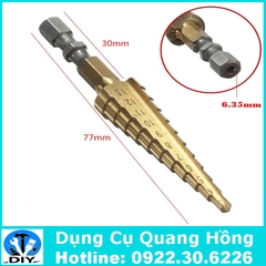 Mũi khoan bước, tháp, nón HSS 4241 3-13mm khoan sắt, nhôm, tôn,...