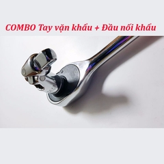 Đầu nối khẩu xoay 180 độ