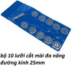 Bộ 10 lưỡi cắt mài mini đa năng 25mm