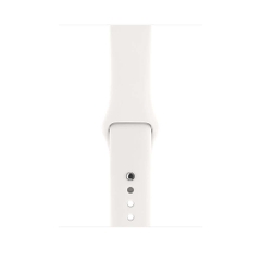 Apple Watch Series 3 Stainless Steel Case with Soft White Sport Band (GPS+CELLULAR) - 38mm