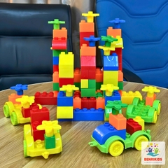Bộ Đồ Chơi Ghép Hình Cho Bé Benrikids Bằng Nhựa 105 Chi Tiết, Đồ Chơi Xếp Hình Thông Minh Trẻ Em