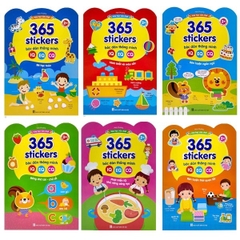 Bộ 6 Cuốn 365 Stiker Bóc Dán Thông Minh