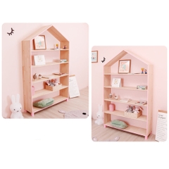 Tủ 5 Tầng Hình Ngôi Nhà Đựng Đồ Chơi Cho Bé - Thiết Kế Nội Thất Phòng Học Mầm Non