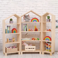 Kệ Đựng Đồ Chơi Montessori - Trang Trí Decor Phòng Học Mầm Non - Phòng Cho Bé