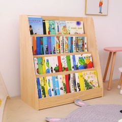 Giá Đựng Sách Bằng Gỗ Trang Trí Decor Phòng Cho Bé
