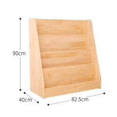 Giá Đựng Sách Bằng Gỗ Trang Trí Decor Phòng Cho Bé