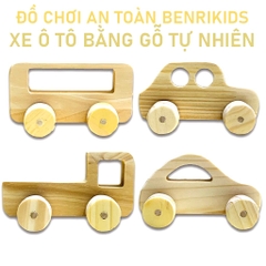 Bộ 4 Mô Hình Xe Ô Tô Thuần Mộc An Toàn Mô Hình Xe Đồ Chơi Cho Bé Vừa Học Vừa Chơi Hiệu Quả Phát Triển Các Kỹ Năng Cơ Bản