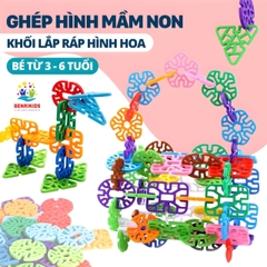 Túi Đồ Chơi Xếp Hình Cánh Hoa 80 Chi Tiết Benrikids Bằng Nhựa An Toàn Cho Bé Sáng Tạo Phát Triển Tư Duy Logic