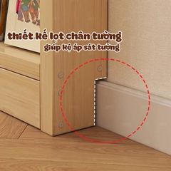Kệ Sách Treo Tường Có Móc Treo Đồ Không Cần Khoan Đục Tường Tiện Lợi Dễ Lắp Đặt , Giá Đựng Sách Đựng Đồ Nhiều Tầng Cho Bé