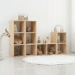 Kệ Gỗ Mầm Non Montessori Để Sàn , Kệ Sách Treo Tường Không Cần Khoan Decor Phòng Cho Bé