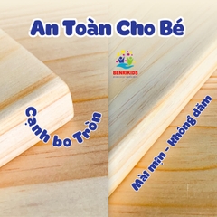 Tủ Đựng Đồ Chơi Montessori Có Tay Cầm Tiện Lợi - Decor Cho Không Gian Của Trẻ