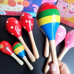 Đồ Chơi Cho Trẻ Sơ Sinh, Lục Lạc Bo Tròn Bằng Gỗ Xúc Xắc Chùy Cho Trẻ Từ 0 Đến 12 Tháng Tuổi,Phát Triển Kỹ Năng Cầm Nắm