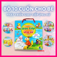 Truyện Tranh Kỹ Năng Giao Tiếp Ứng Xử Cho Bé Phiên Bản Song Ngữ Việt Anh Bộ 10 Quyển Có File Đọc Tiếng Anh