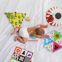 Thảm Vận Động Bằng Vải An Toàn Cho Bé Tummy Time Baby Touch Tab