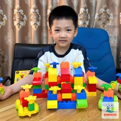 Bộ Đồ Chơi Ghép Hình Cho Bé Benrikids Bằng Nhựa 105 Chi Tiết, Đồ Chơi Xếp Hình Thông Minh Trẻ Em